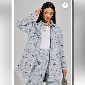 AKIRA DOWN LIGHT BLUE DENIM SHIRT